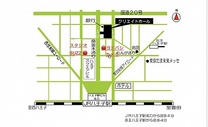 クリエイトホール地図